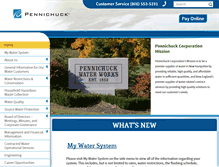 Tablet Screenshot of pennichuck.com
